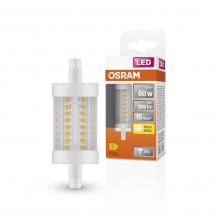 OSRAM LED LINE R7s 7,3 W 60 W Ersatz 806 lm 2700 K Warmweiß 78 mm 330° 230 V nicht dimmbar